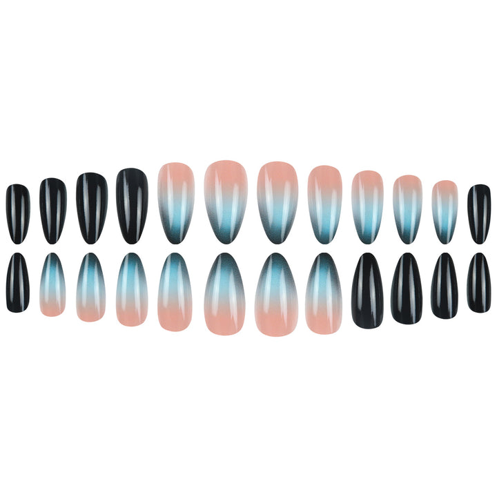 Artistic Stiletto Press-On Nails with Gradient and Glossy Finish Kalsten
