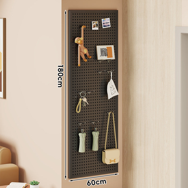Wall-Mounted Perforated Metal Pegboard Organizer Panel