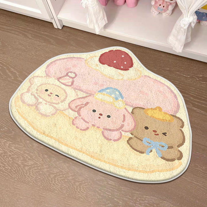 Children's Playful Cat-Shaped Area Mat Kalsten