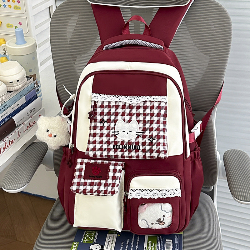 Cute Cartoon Cat-Themed Backpack Kalsten