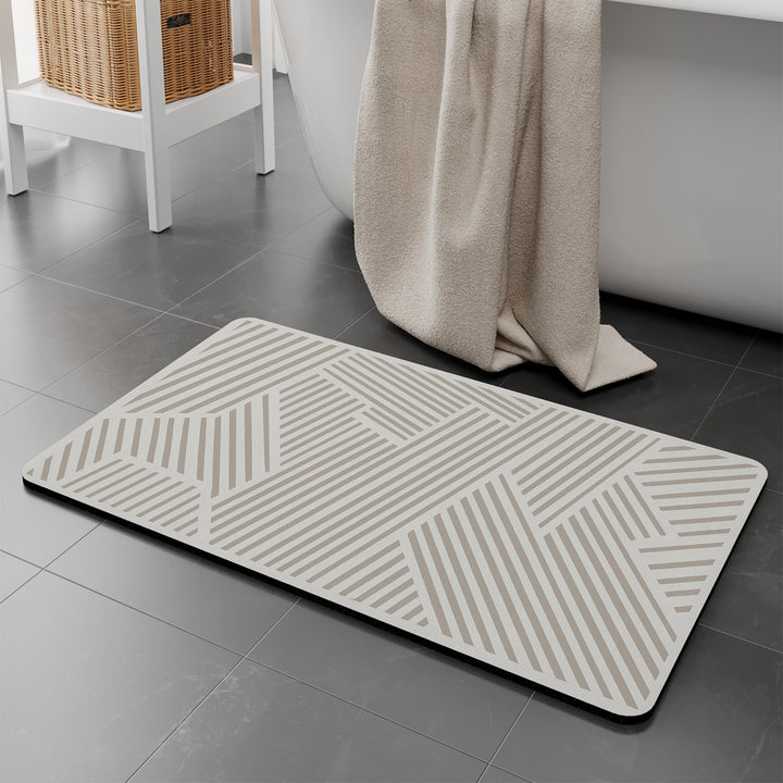 Modern Textured Bath Mat Kalsten