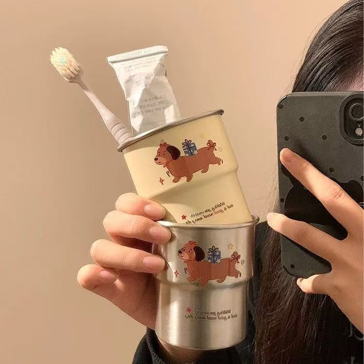 Toothbrush holder with cheerful dog design Kalsten