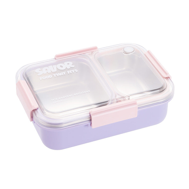 Dual-Compartment Food Storage Container