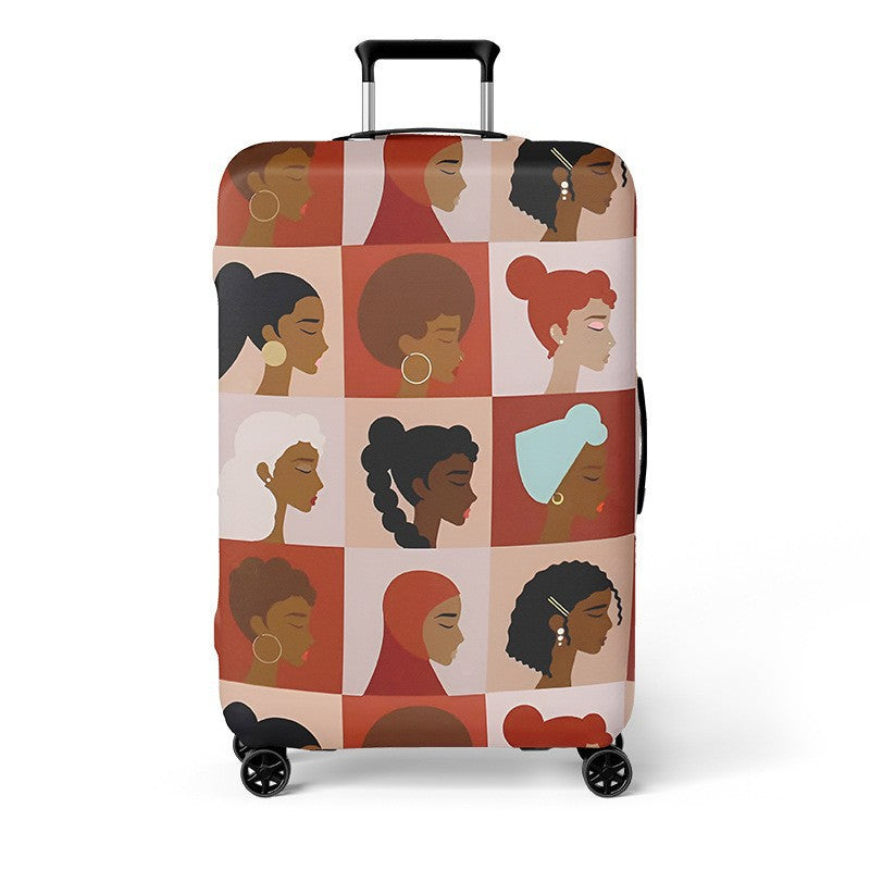 Women's Hard Shell Travel Suitcase with Creative Cat Design Kalsten