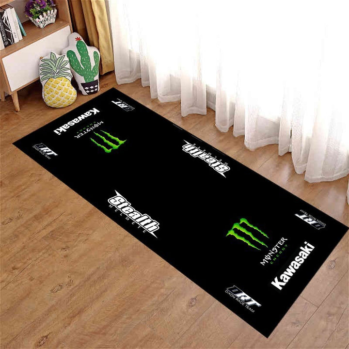Motorcycle-Themed Area Mat