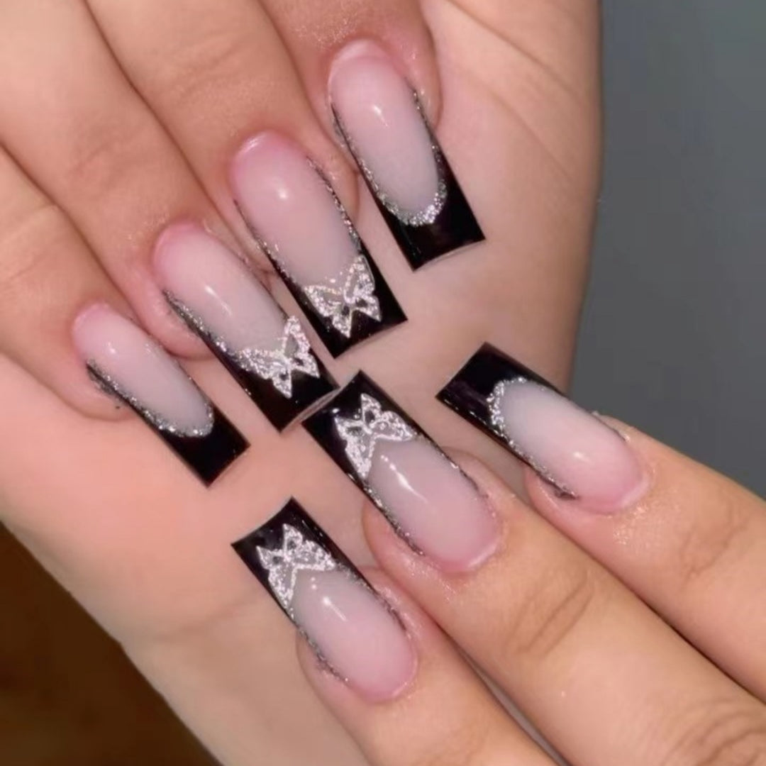 Glamorous Butterfly Nail Art Extensions Kalsten