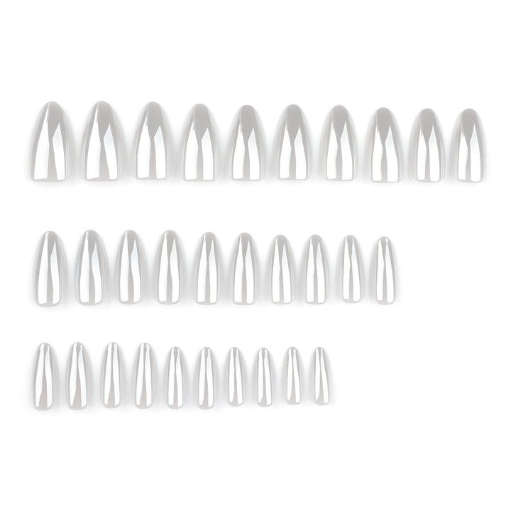 Artful stiletto nails with elegant shine details Kalsten