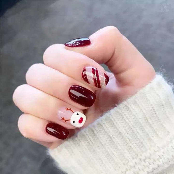 Fun Holiday-Themed Press-On Nail Set