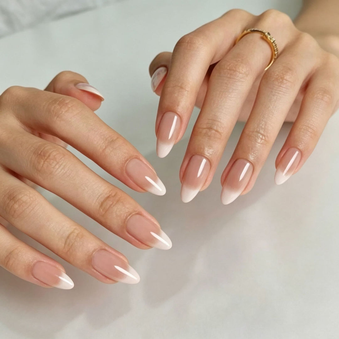 Long Almond Press-On Nail Tips Kalsten