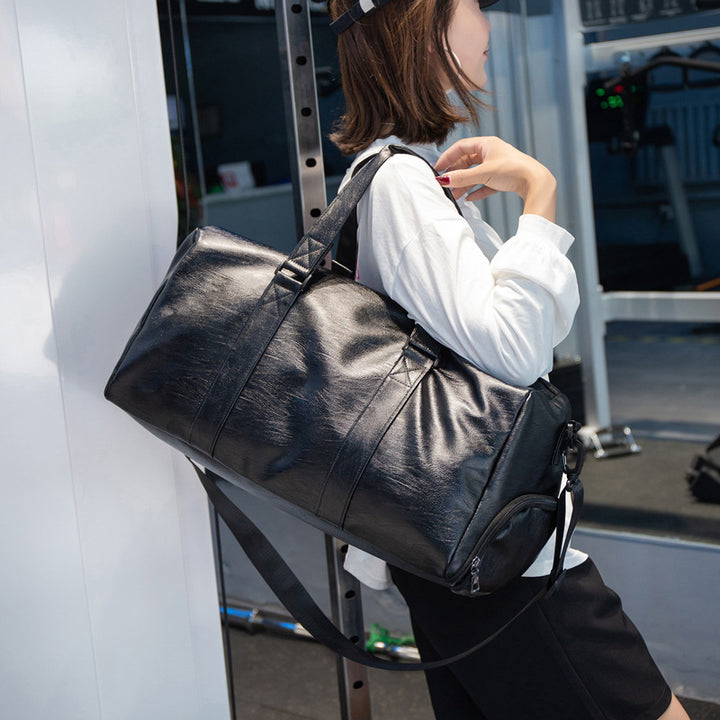 Premium Leather Travel Duffle Bag Kalsten