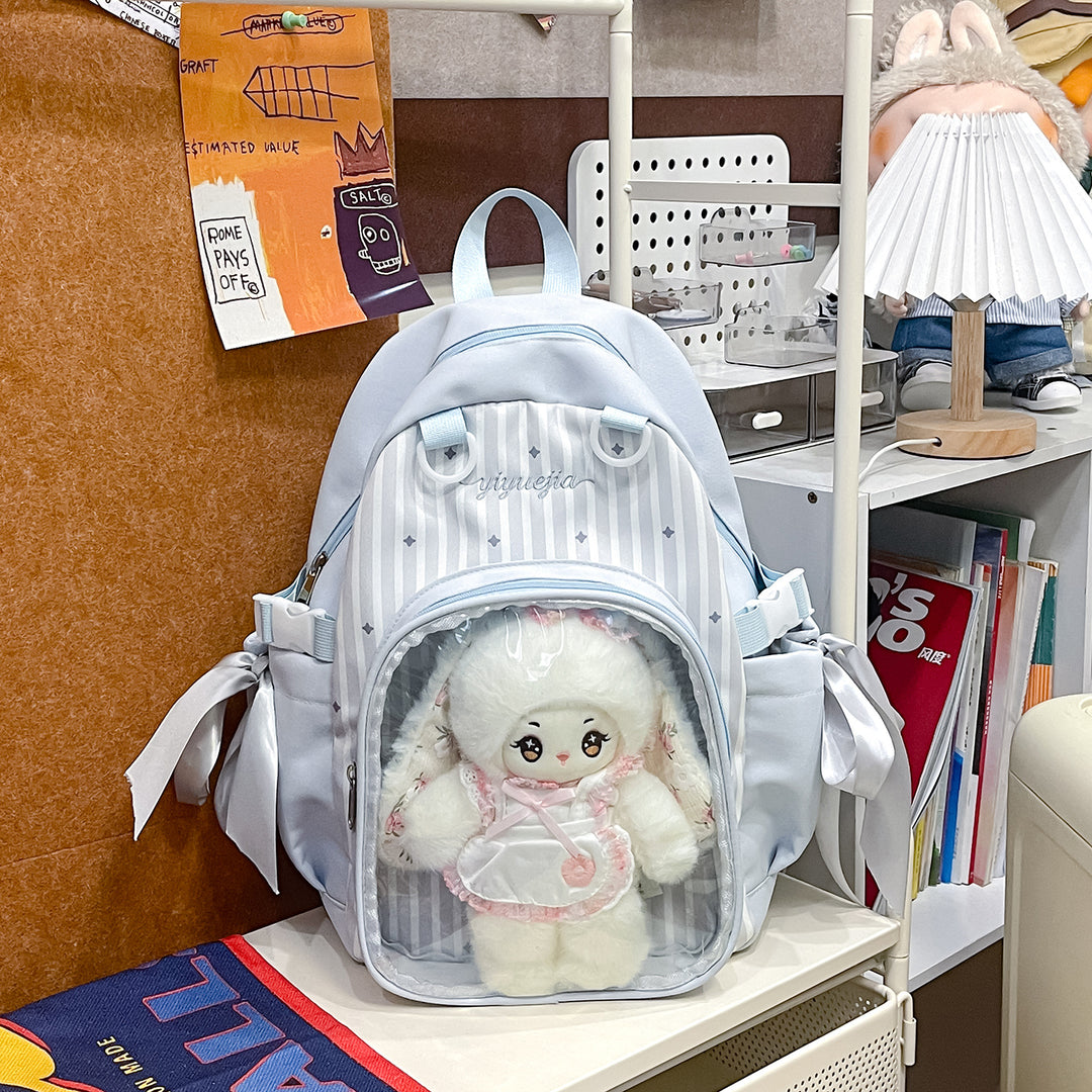Transparent Window Multi-Compartment Backpack Kalsten