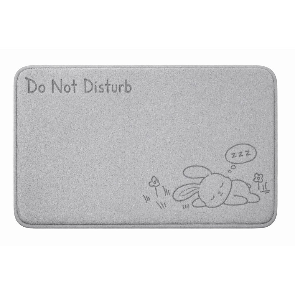 Plush Bath Mat with Cute Bear Design