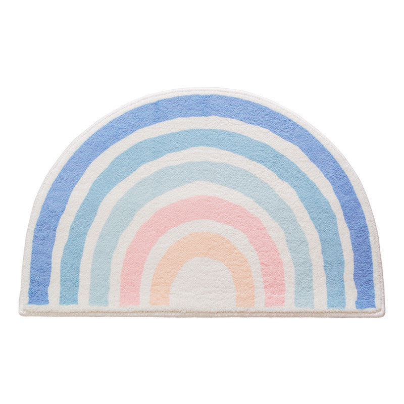 Rainbow-Themed Soft Plush Floor Mat Kalsten