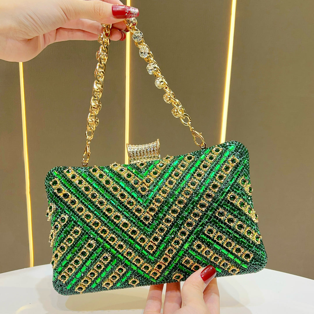 Crystal-Studded Evening Clutch