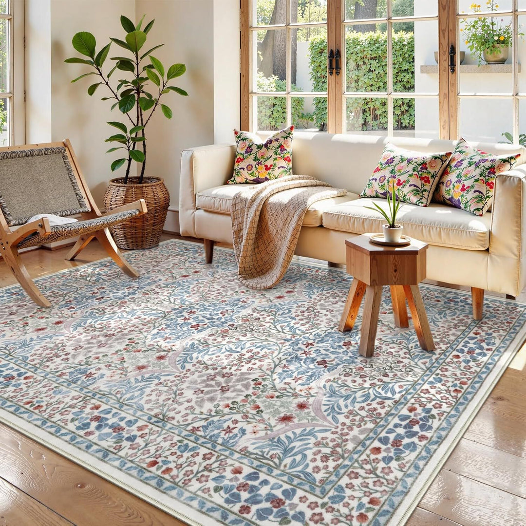 Floral Botanical Area Rug Kalsten