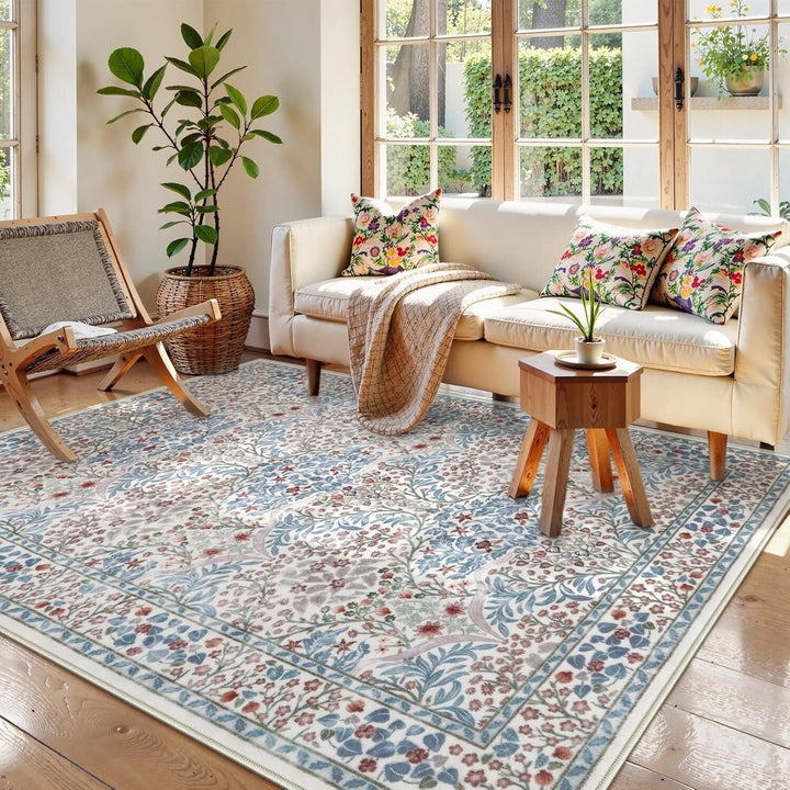 Floral Botanical Area Rug Kalsten