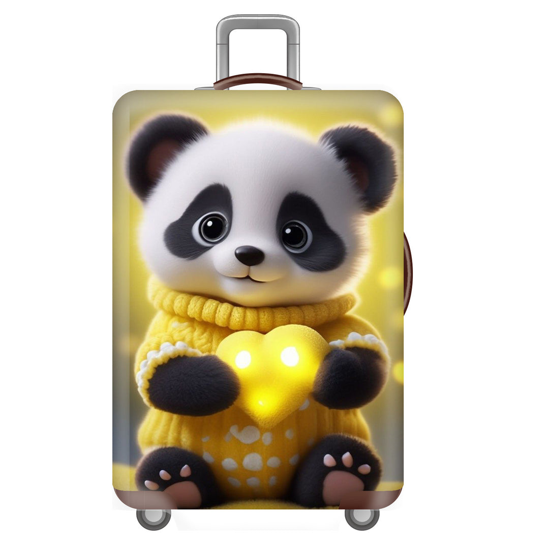 Unisex Hard-shell Travel Suitcase with Playful Panda Design Kalsten