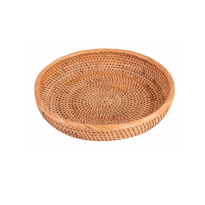 Round Decorative Woven Serving Tray Kalsten