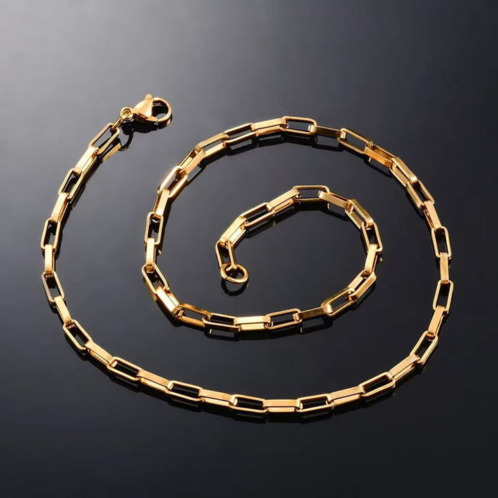 Chunky Rectangular Link Necklace Kalsten
