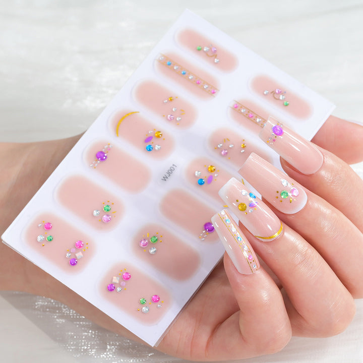 Festive Decorative Nail Art Sheet