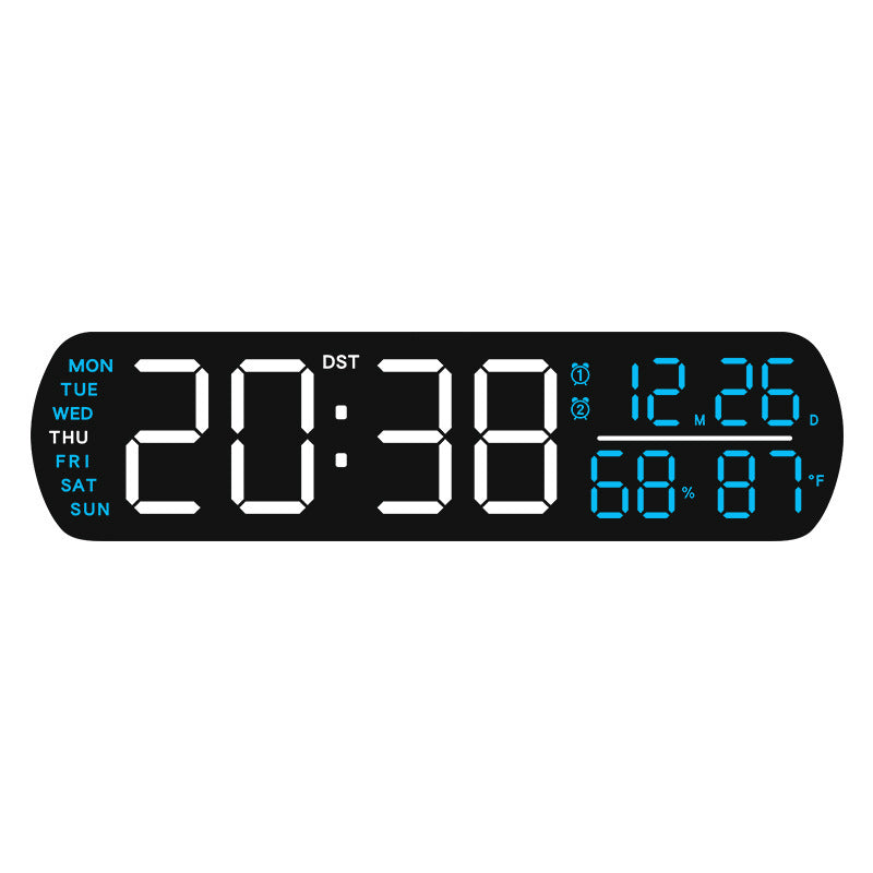 Digital wall clock with temperature and hygrometer display Kalsten
