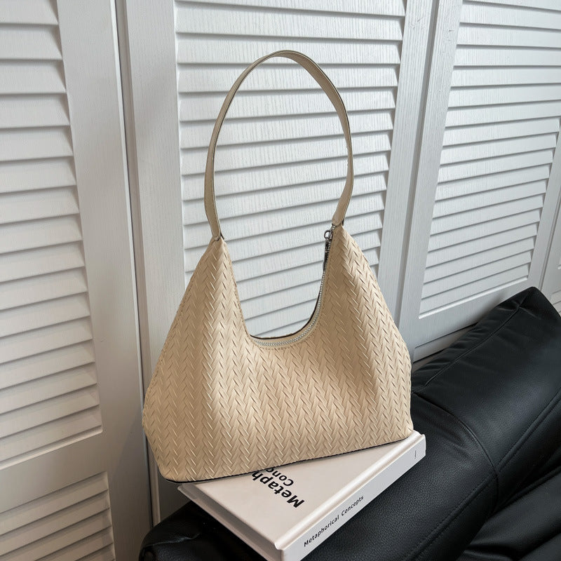 Textured Woven Shoulder Bag Kalsten