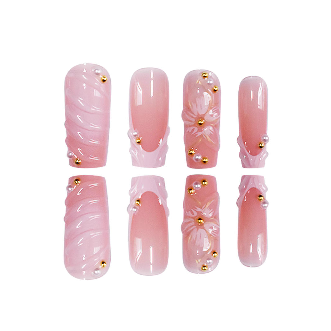 Floral-Inspired Premium Acrylic Nail Enhancements Kalsten