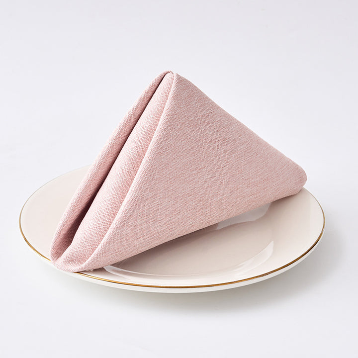 Premium Textured Linen-Blend Dinner Napkin With Hotel-Style Hem
