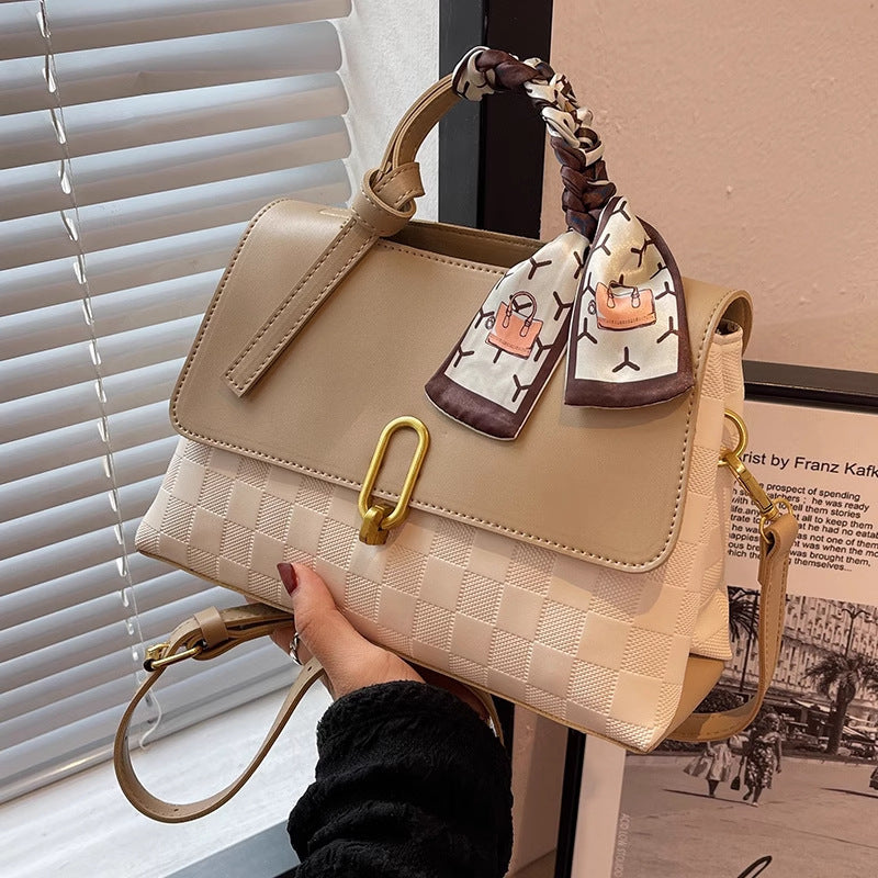 Chic Structured Handheld Satchel Kalsten