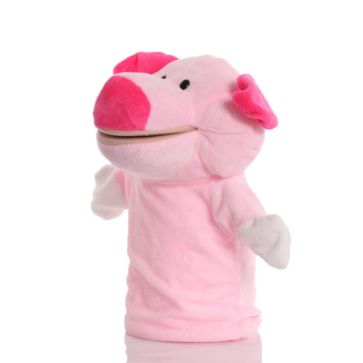 Plush Tiger Hand Puppet With Soft Fleece Movable Mouth Embroidered Features
