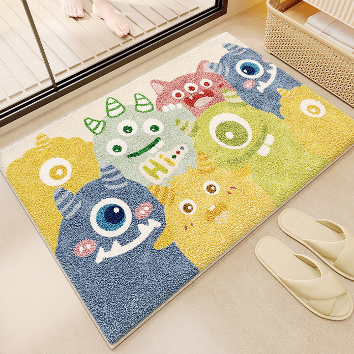 Fun Monster-Themed Bathroom Mat Kalsten
