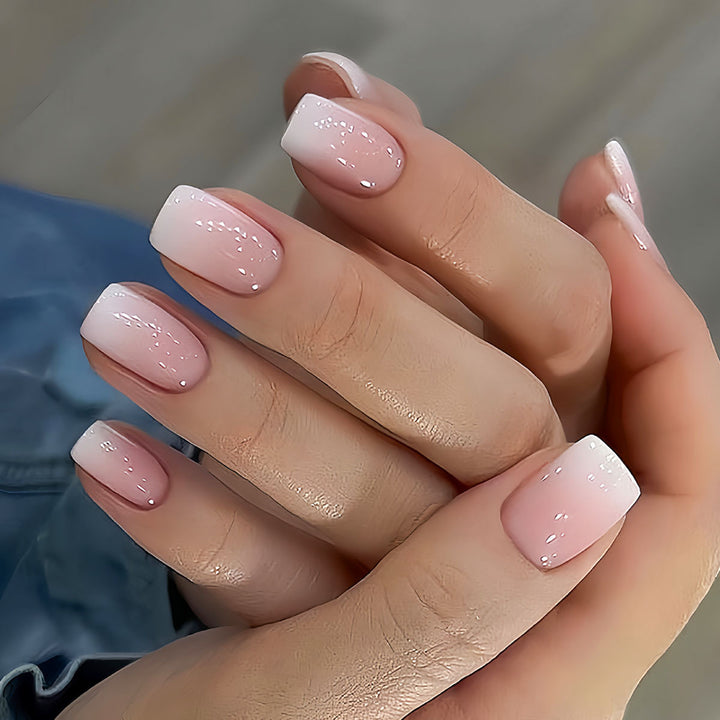 Elegant Long-Stiletto Glossy Press-On Nails