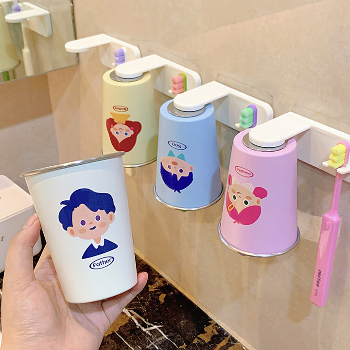Wall-mounted toothbrush holder with playful design Kalsten