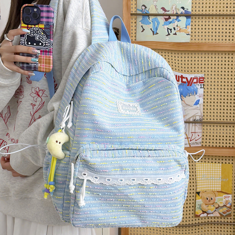 Textured Casual Backpack Kalsten