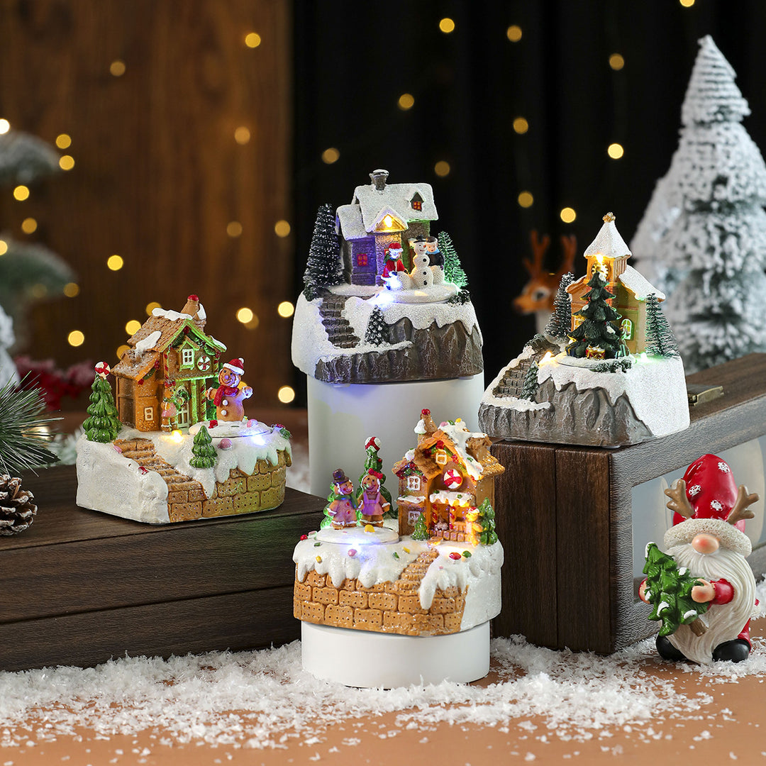 LED Illuminated Gingerbread House Decoration Kalsten
