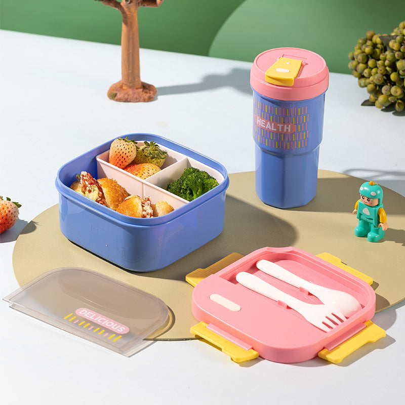 Versatile Leak-Proof Lunch Box with Utensils