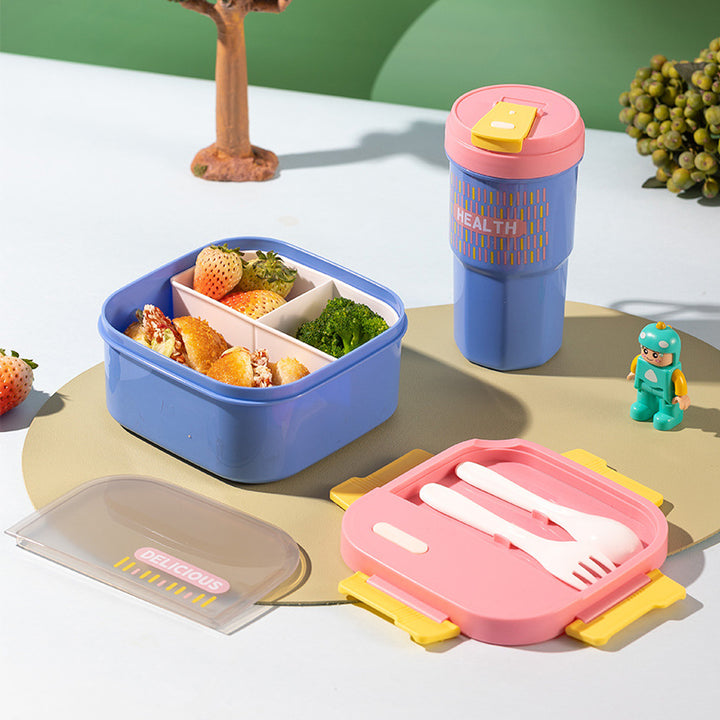 Versatile Leak-Proof Lunch Box with Utensils