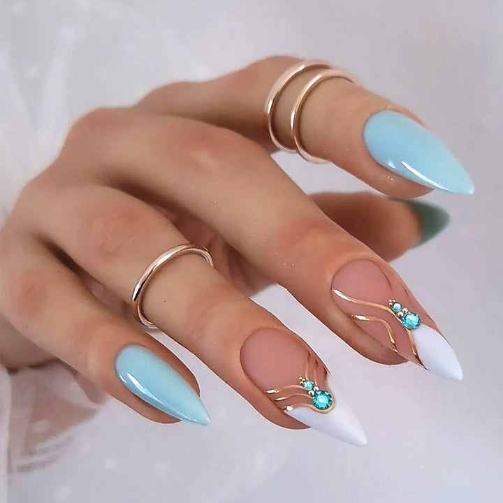 Artificial nail set with unique patterns Kalsten