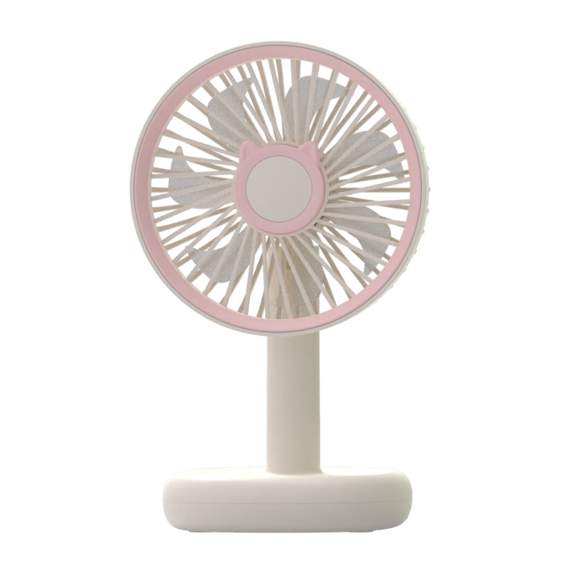 Women's Portable Handheld Fan with Cat Ears Design Kalsten
