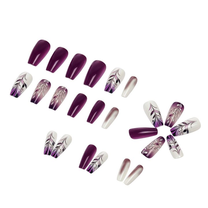 Artificial nails with elegant floral design Kalsten