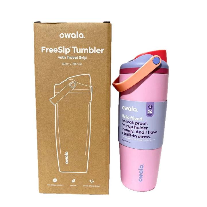 Unisex drink tumbler with integrated straw and leak-proof design Kalsten
