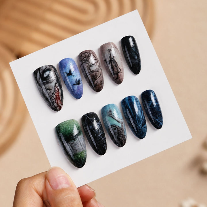 Artificial nail set with creative and imaginative designs Kalsten