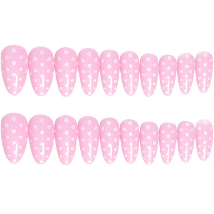 Custom Polka Dot Press-On Nail Tips Kalsten