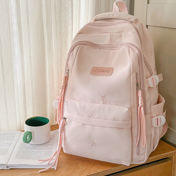 Stylish Multi-Pocket Backpack with Charm Kalsten