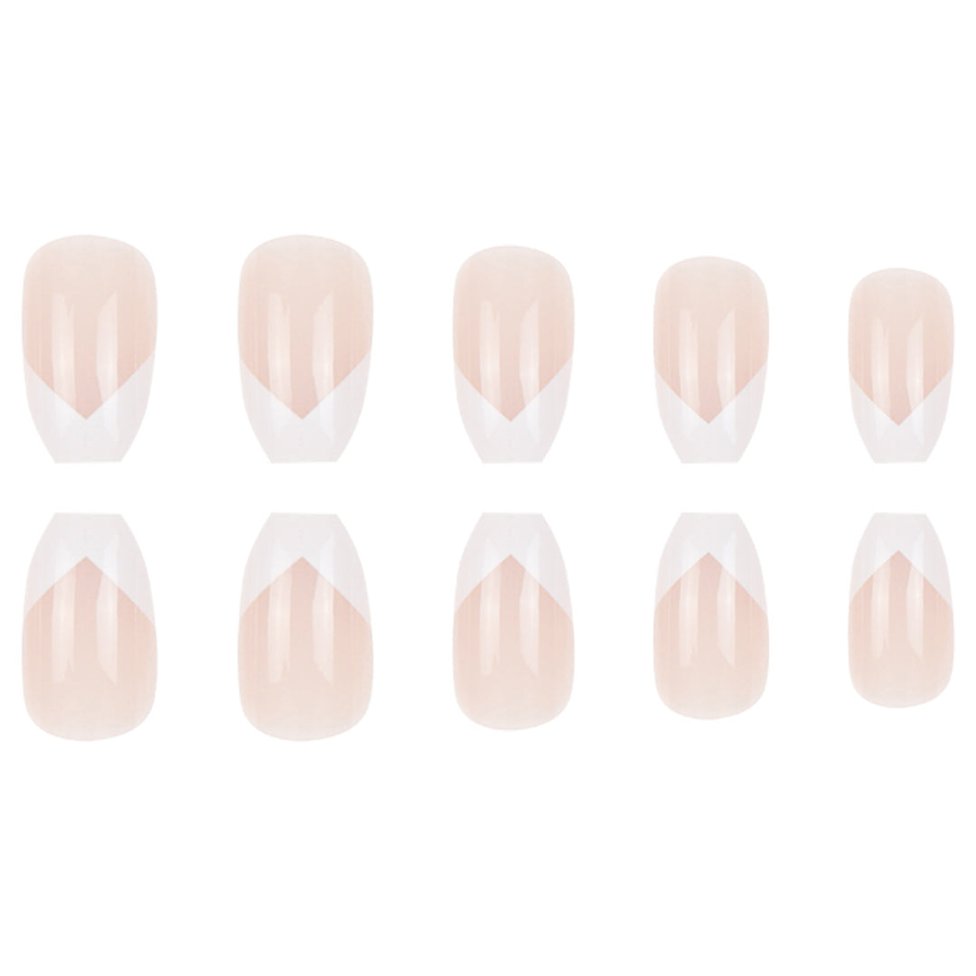 Elegant French Tip Press-On Nails Kalsten