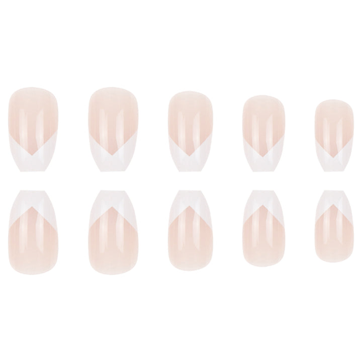 Elegant French Tip Press-On Nails Kalsten