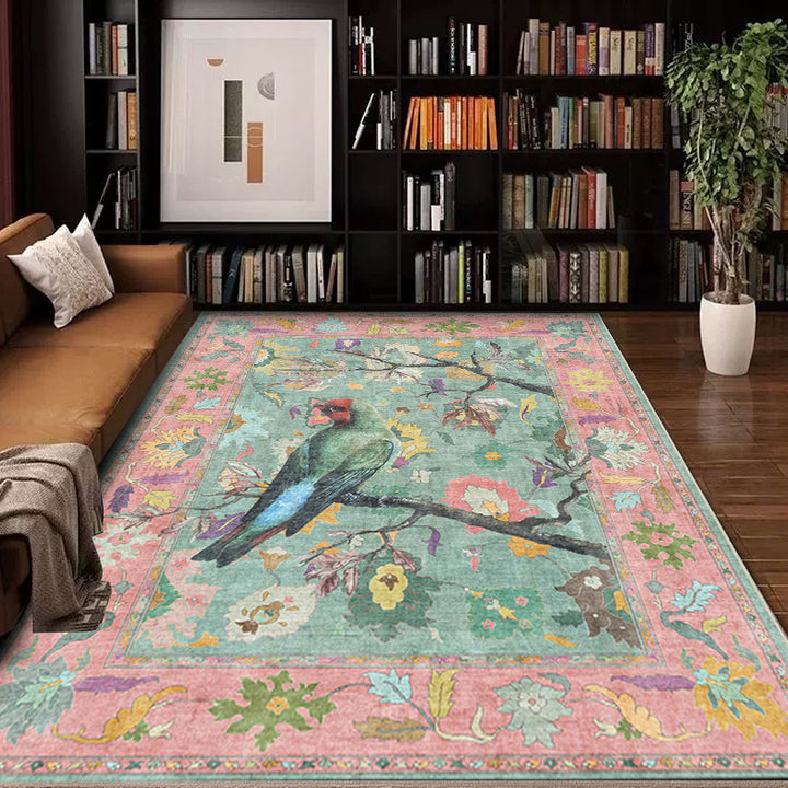 Vintage-Inspired Geometric Area Rug
