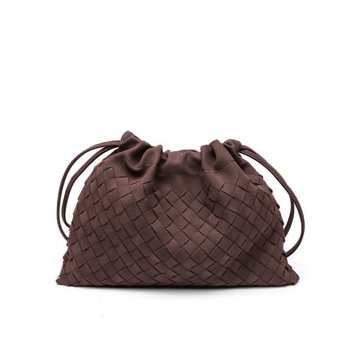 Woven Drawstring Shoulder Bag Kalsten