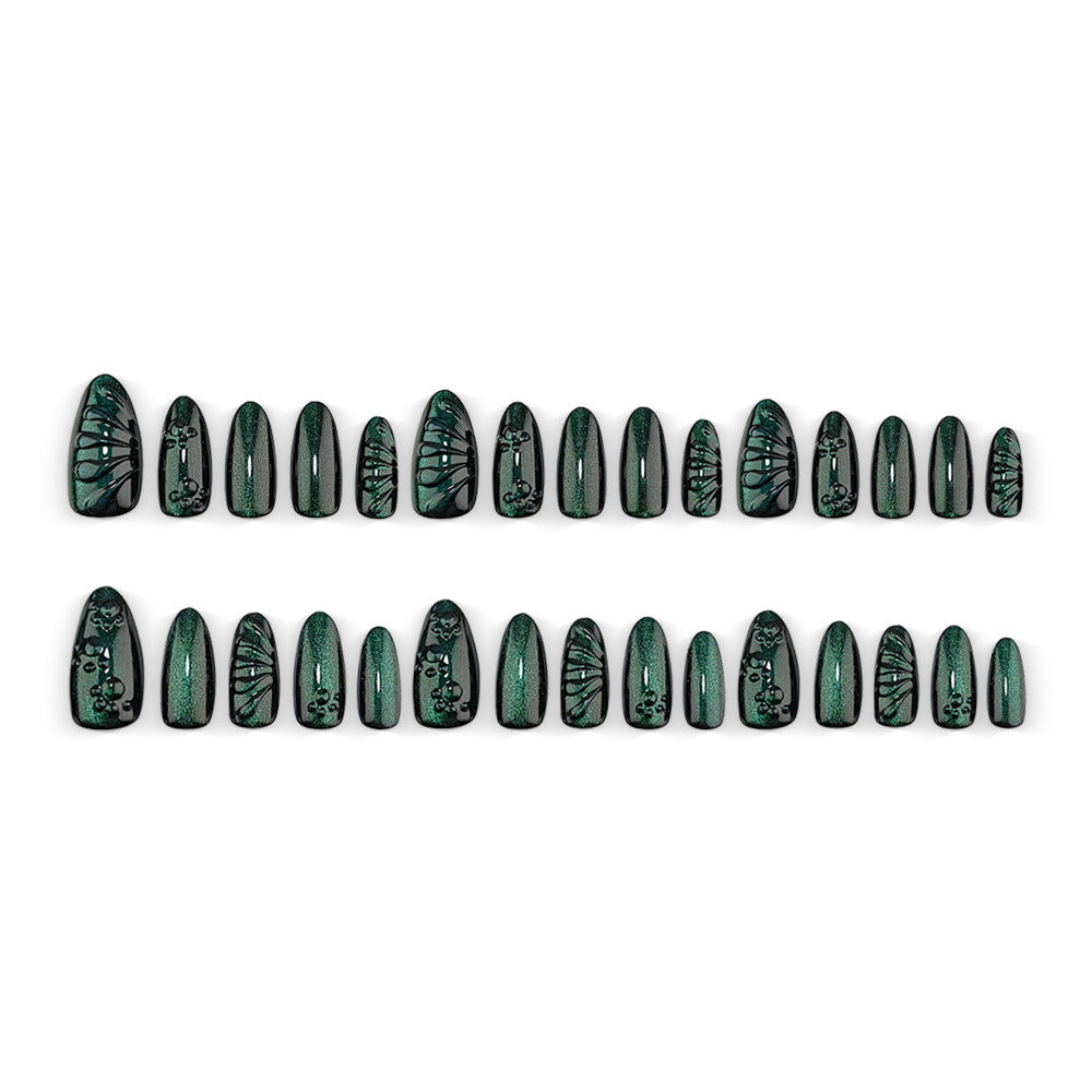Artificial nails with shimmering wave design Kalsten