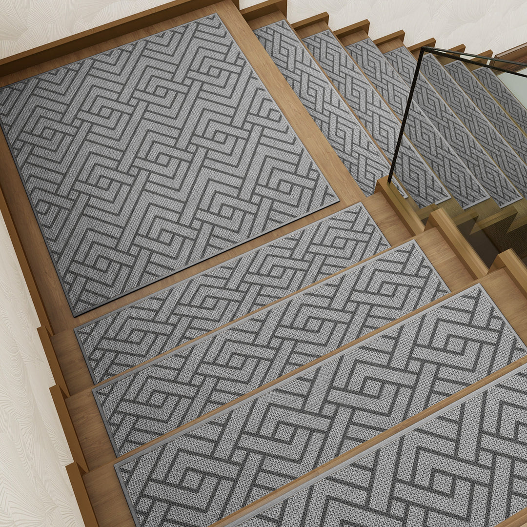 Geometric Patterned Stair Treads